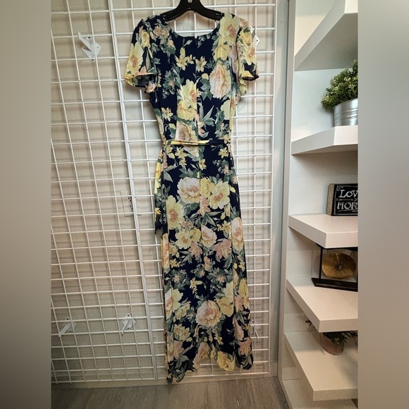 Women’s Chetta B Long Floral Dress Size 12 - Picture 5 of 6